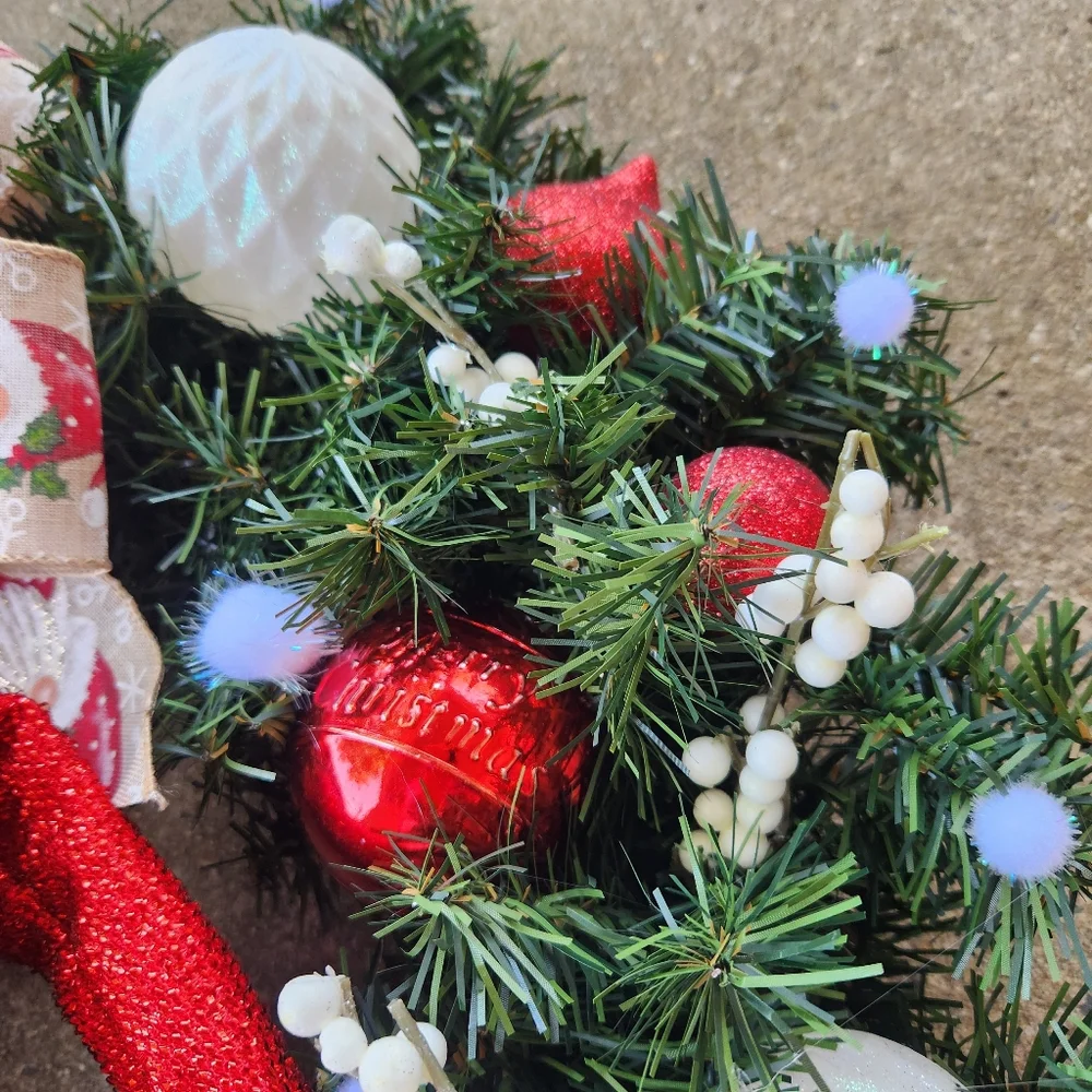 Festive Merry Gnome Christmas Wreath